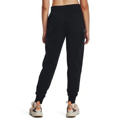 Under Armour Womens Rival Fleece Joggers, (001) Black / / White, Small