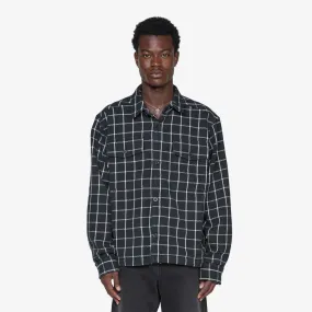 Valley Twill Utility Shacket TNF Black Grid