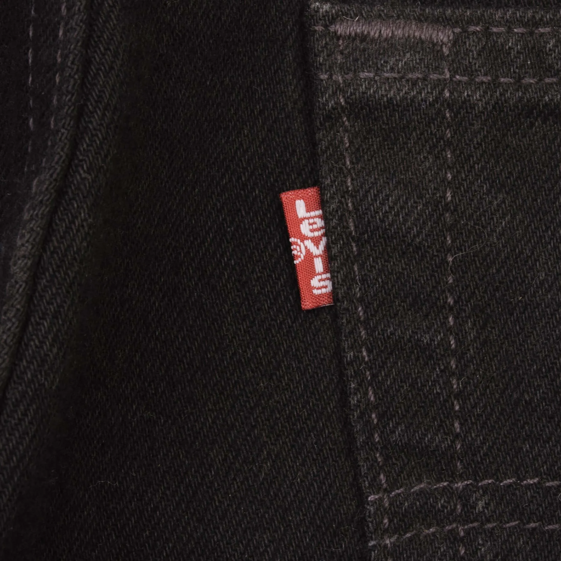 VINTAGE LEVIS 501 JEANS BLACK 1990S SIZE W33 L30 MADE IN USA