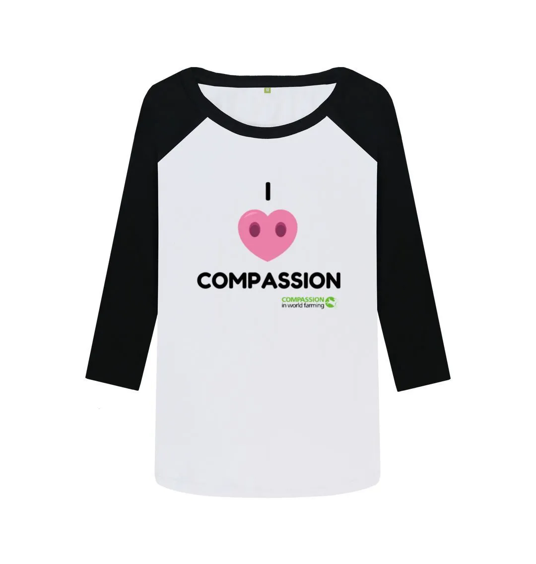 Women's Compassion Baseball T-shirt